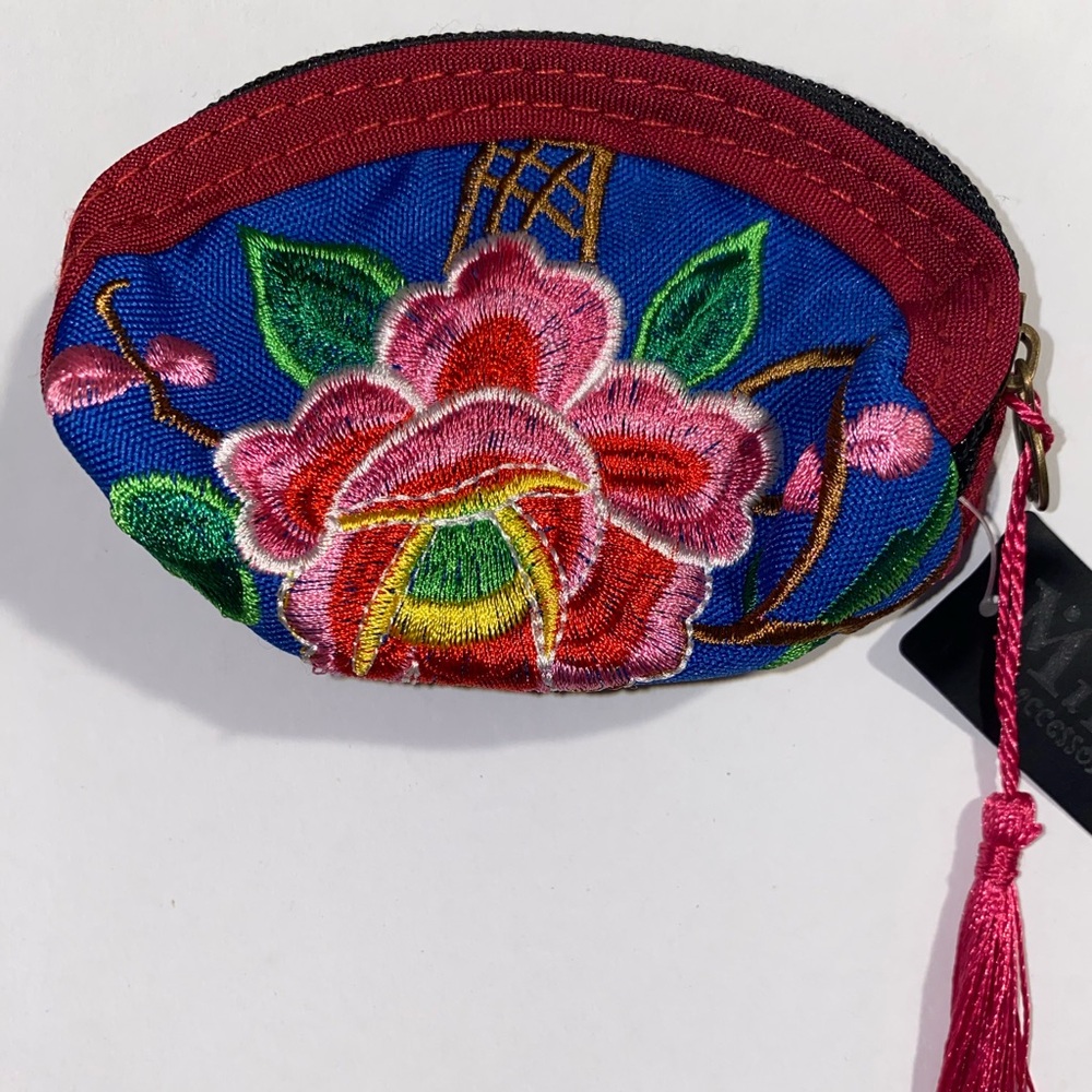 Artisanal Embroidered Small coin purse
